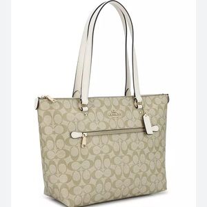 COACH Signature Ava Tote, Cream